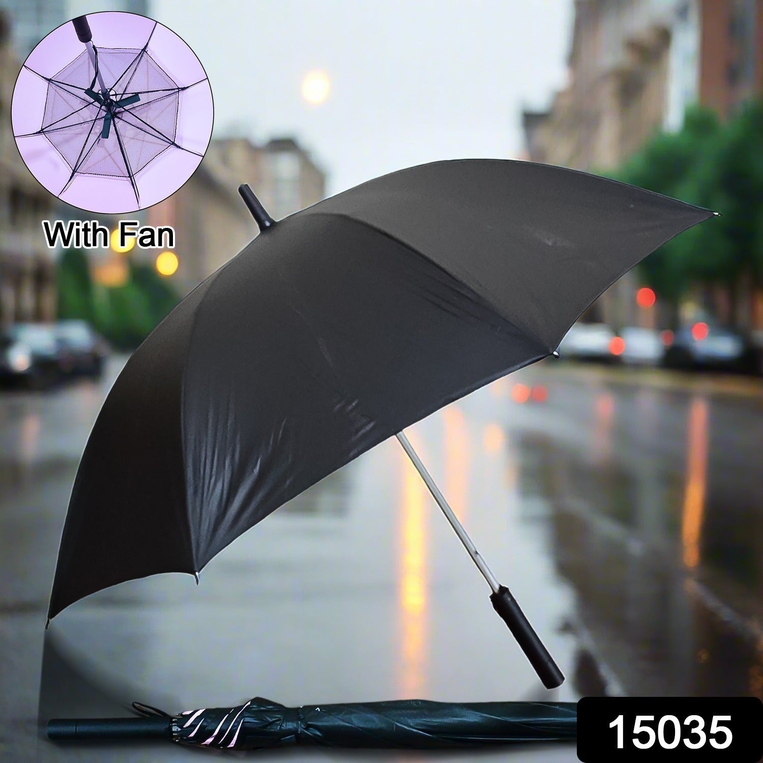 Umbrella with Inside Fan Umbrella with Inside Fan